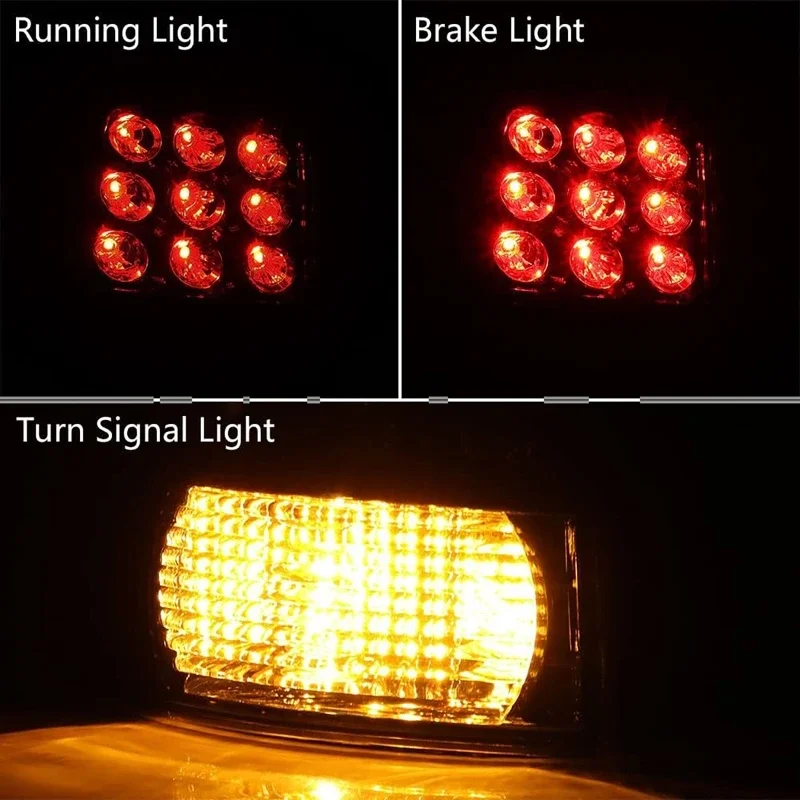 1/2pcs Car Tail Light Rear Brake Turn Signal Light for Mitsubishi Outlander EX 2007-2013 (Not Fit for V4)