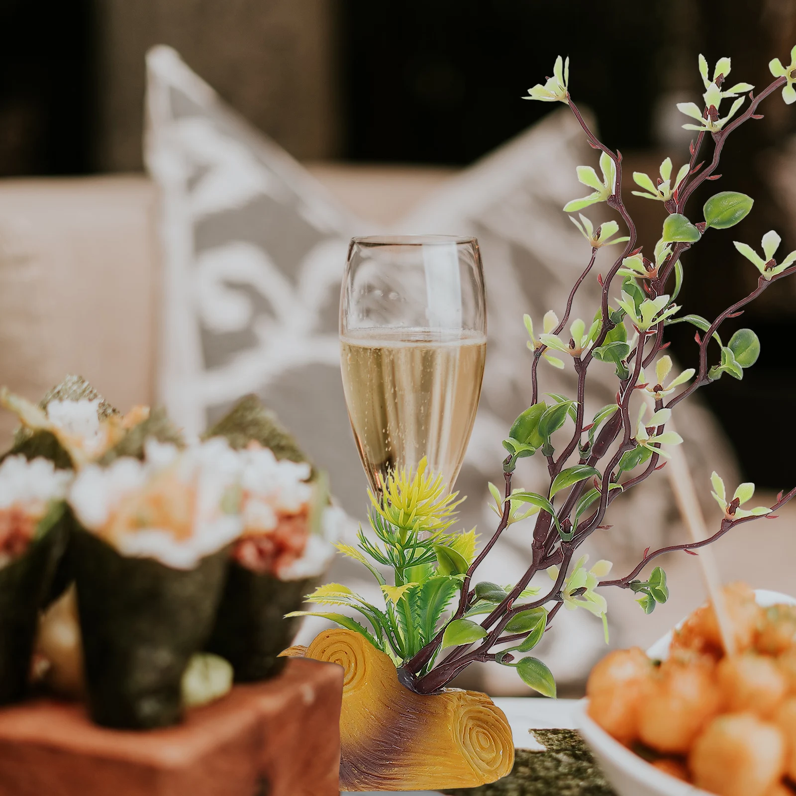 

Sashimi Artificial Flower Decor Exquisite Sushi Plate Ornament Cold Dish Decorative Fake Flower for Sushi Plate Decoration