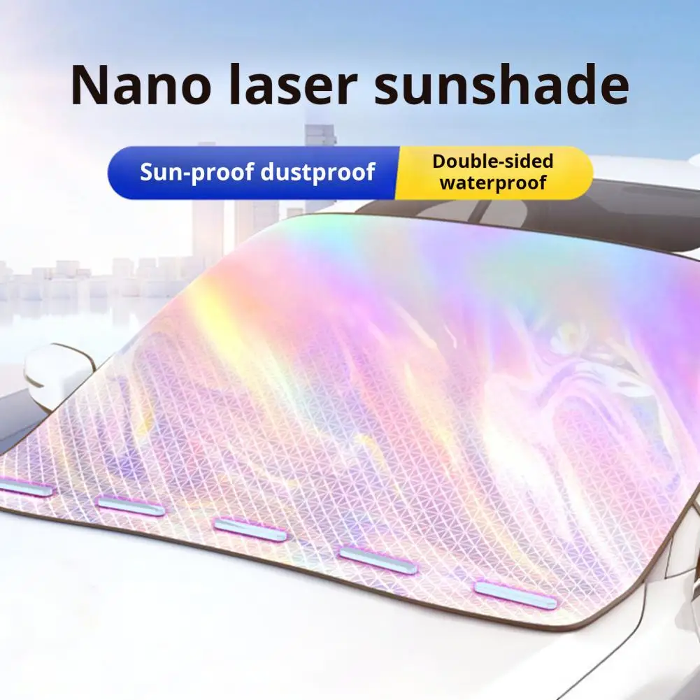 Car Sunshade Universal Car Windshield Sunshade Cover with Magnets for Front Window Uv Protection Auto Suv Front for Uv
