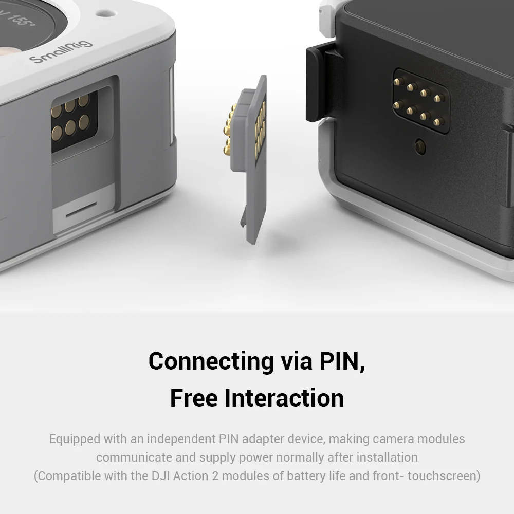 SmallRig Case For DJI Action 2 Magnetic Anti-scratch Anti-drop Anti-slip Insulation Formfitting Suits multiple Scenes 3627