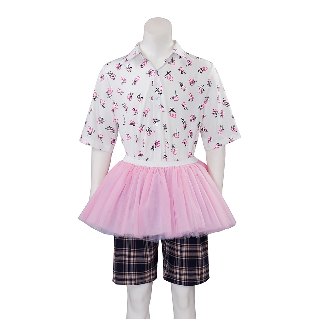Fantasia de Cosplay de Ace Ventura, Engraçada, Clássica dos Anos 90, Fantasia de Detetive de Animais de Estimação, Vestido Tutu Rosa para Adultos, Fantasia para Festa de Halloween