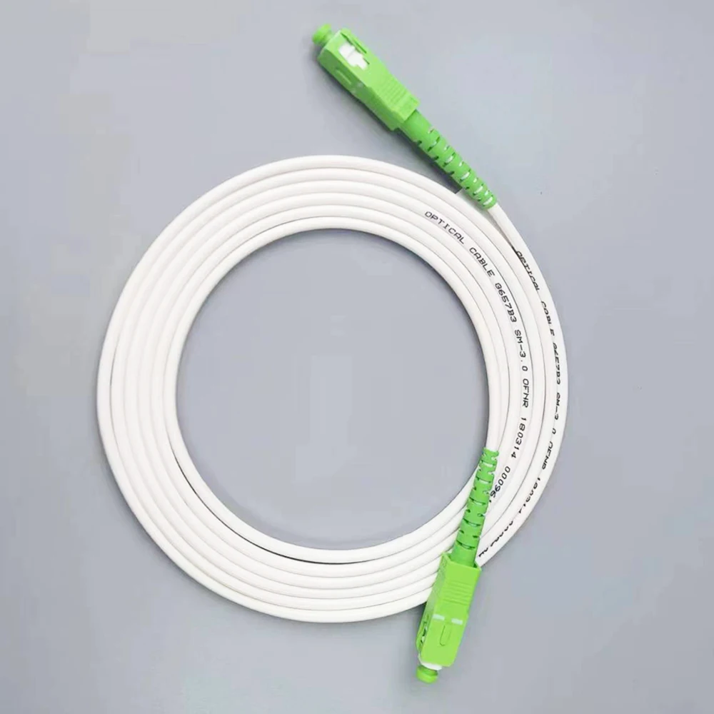 SC-APC/SC-APC Fiber Optic Patch Cord Single Mode Fiber Optic Cable FTTH 1.5m/2m/3m Fibra Optica Extension fibre Cables