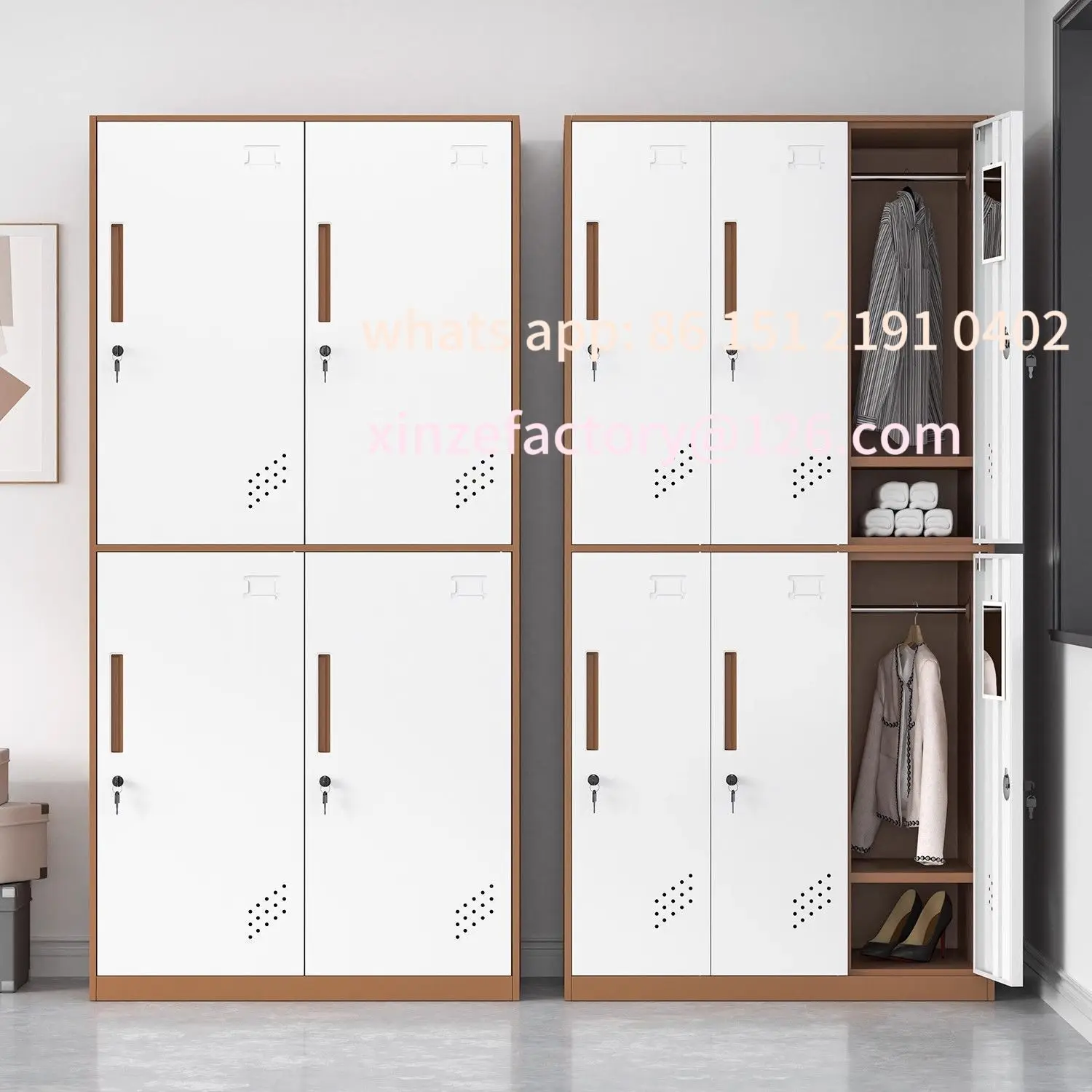 

Customizable Steel Locker Staff Dormitory Bathroom Locker Disassembly Narrow Side Lock Gym Office Iron Wardrobe
