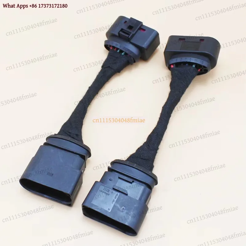 2PCS Xenon Headlight 10 to 14 Pin Wiring Harness Connector Plug Adapter For VW Golf MK6 AUDI 1J0973737 1J0973835 Auto Styling