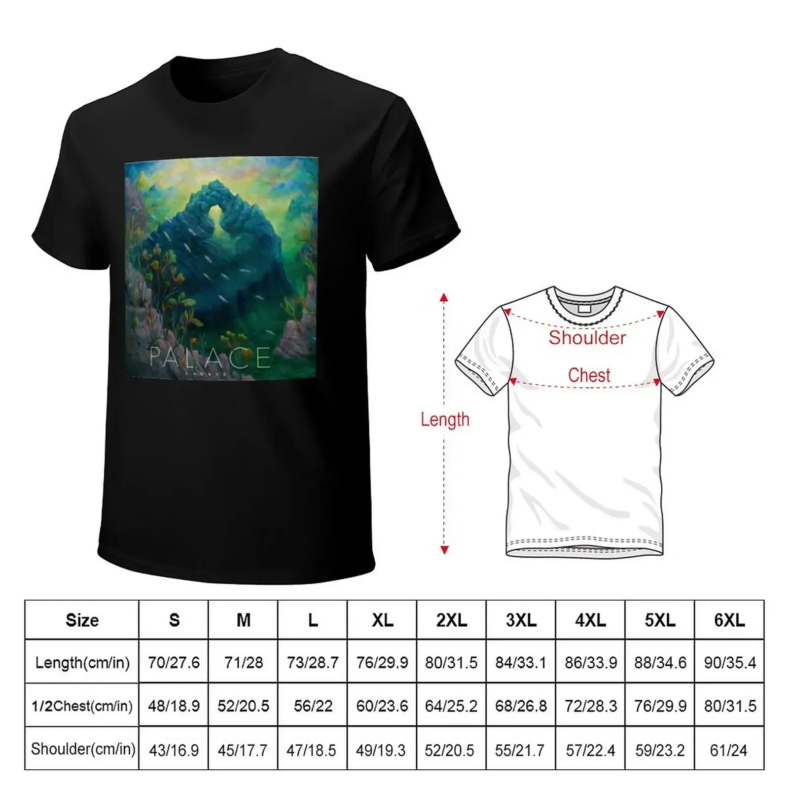 Viewunder sea Palace Shoals T-Shirt anime tshirt graphic t shirt vintage mens graphic t-shirts hip hop