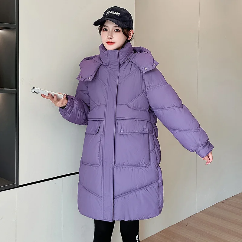 2024 New Winter Jacket Women Parkas Down Cotton Coat Korean Warm Hooded Outwear Female Thick Cold Snow Wear Coats Puffer Jacket