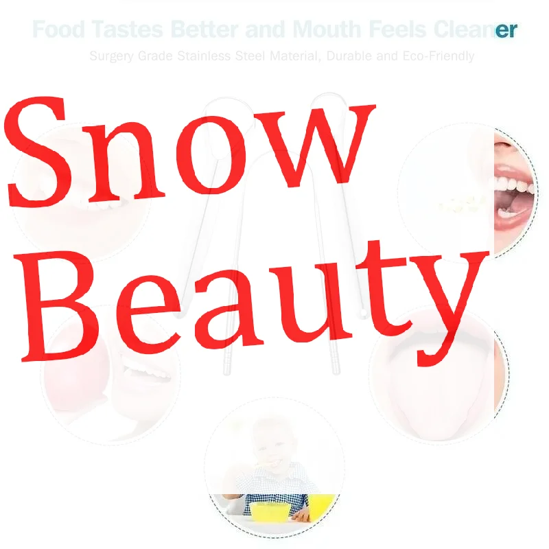 Reusable Stainless Steel Useful Tongue Scraper Cleaner Fresh Breath Cleaning Coated Tongue Oral Hygiene Care Tools