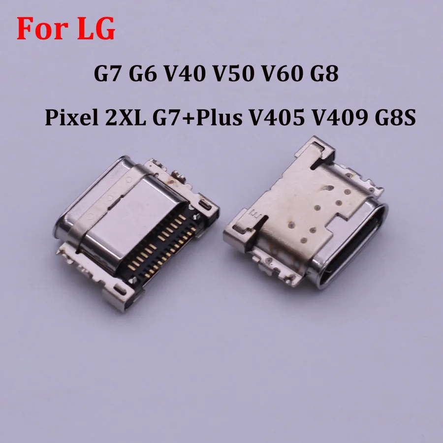 2-20pcs Micro USB Charging Dock Charger Port Connector Type C Plug For LG G7 G6 V40 V50 V60 G8 Pixel 2XL G7 + Plus V405 V409 G8S