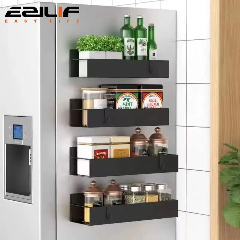 Multifunktionales magnetisches klassisches Lagerregal für Küche, Kühlschrank, Waschmaschine, seitlich hängendes Lagerregal, Haushaltsgegenstände