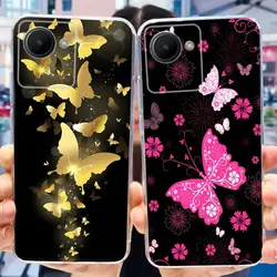 For Realme C30 Case RMX3581 RMX3623 Cute Butterfly Soft Back Cover For Realme C30s RMX3690 Phone Case For RealmeC30 C 30 Housing