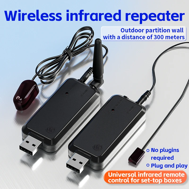 Wireless IR Extender Infrared Repeater Compatible with Remote Control of Multiple Devices Home Appliances-OWM