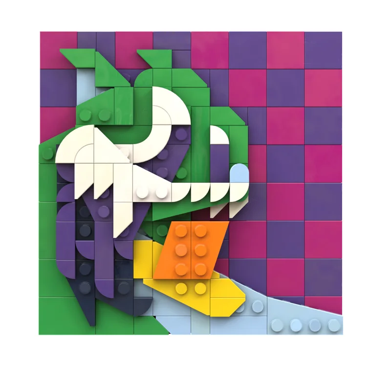 209 قطعة MOC الفن الإبداعي لوحات ثلاثية الأبعاد اللبنات نموذج عرض لعبة للبنين والبنات التعليمية لتقوم بها بنفسك الجمعية هدية الكريسماس #5