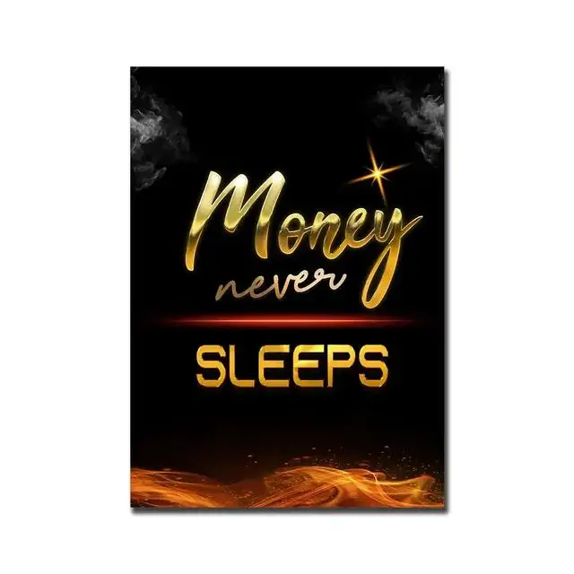 تحفيزية إقتباس قماش طباعة كيفية صنع مليون دولار ملهمة مكتب جدار ديكور فني المال الفني ملصق للمنزل