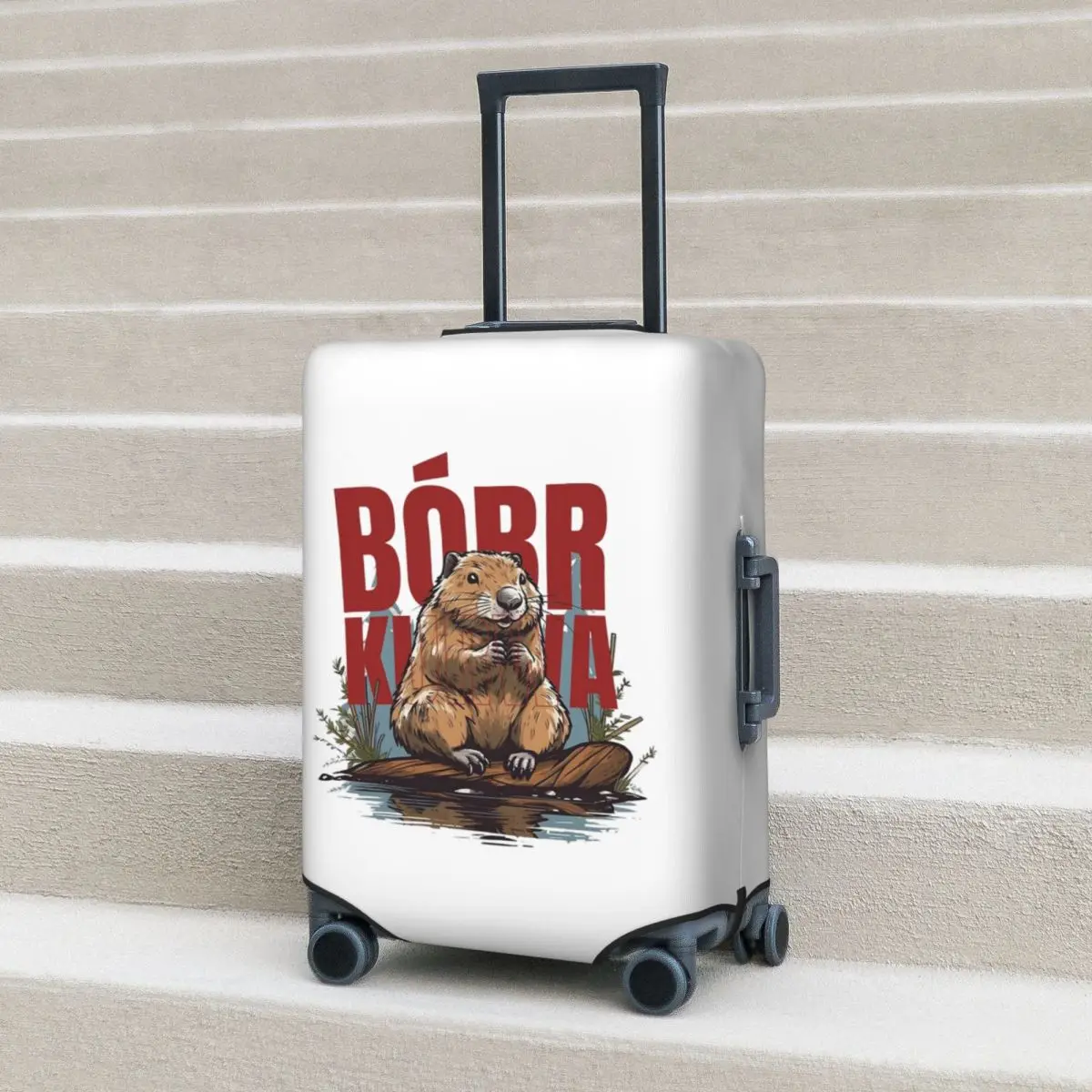 

Bobr Kua - Bober, Bobr, Beaver, Boberek Защитный чехол для чемодана Эластичные дорожные защитные чехлы для багажа размером 18–32 дюйма