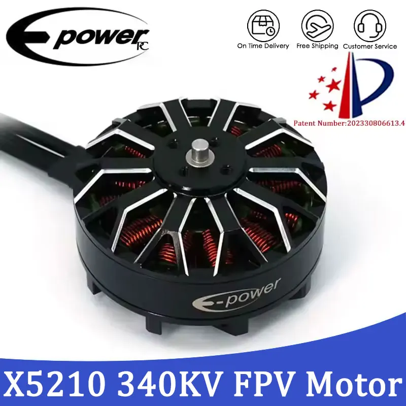 

E-POWERRC X5210 Бесщеточный двигатель 340 кВ 500 кВ Водонепроницаемый для FPV мультироторных радиоуправляемых вертолетов Игрушечные аксессуары