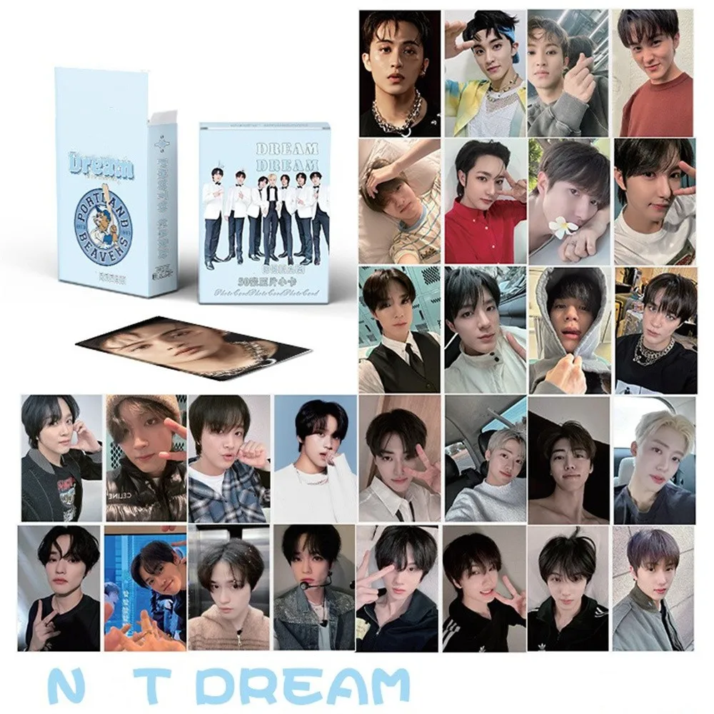 Dream Boxed-Juego de tarjetas fotográficas láser, tarjetas LOMO de estilo coreano, colección de Fans, regalos, Kpop, Idols, DoYoung, doechan, 50 unidades por Set