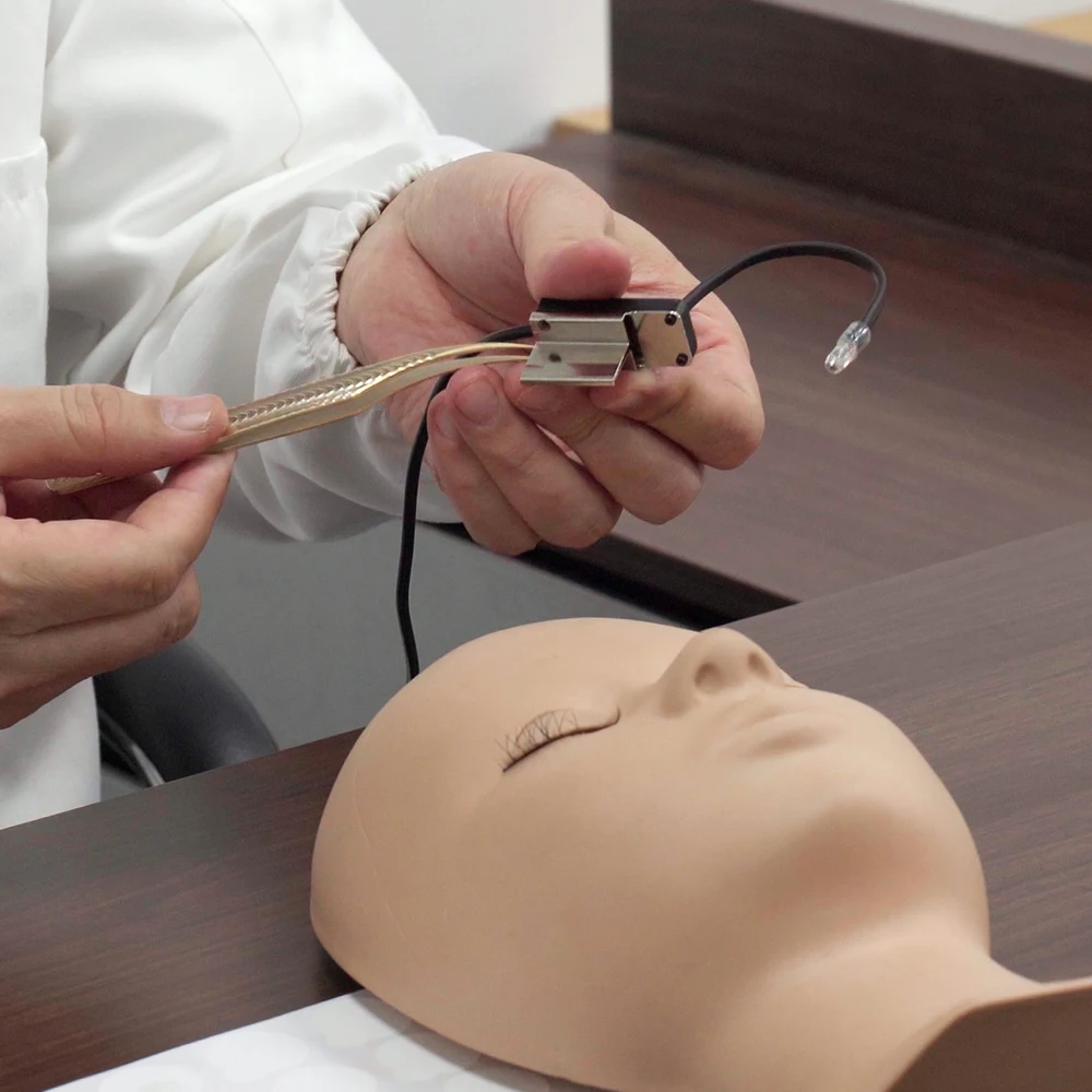 Pinky leem nova atualização 2025 pinças de cílios oem led luz uv led pinça dispositivo para uv led lash extensão