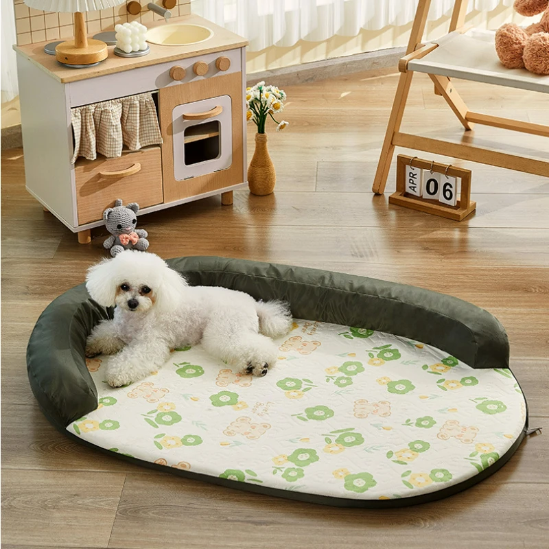 Imagem -04 - Sofá-cama Universal Removível e Lavável Four Seasons Summer Cool Mat Dormiring Cat Nest Supplies Cães Médios e Grandes