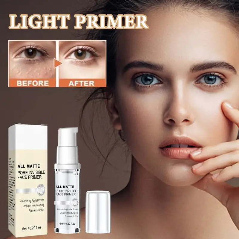 Pore Primer Moisturizing Poreless Face Primer Non-greasy Face Makeup Foundation Base Lightweight Long-Lasting Primer For Natural