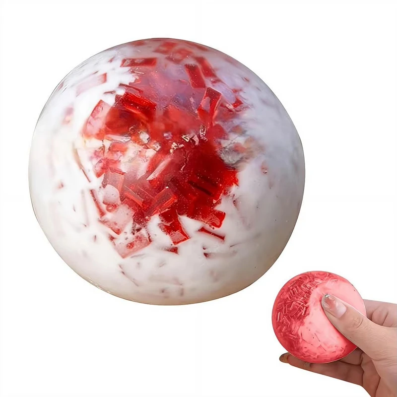 Weicher Eiswürfel-Quetschball aus TPR, formbar, Stressabbau-Spielzeug, Kristall-Eis-Bruch-Sensorik-Fidget-Spielzeug gegen Stress und Angst – Detail 3