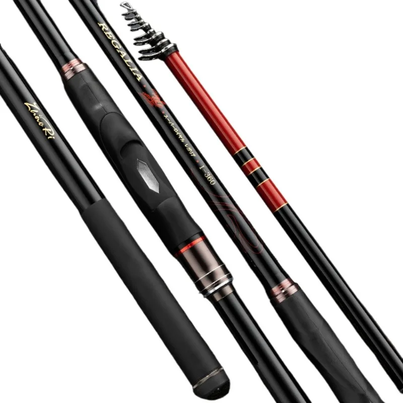 Short Telescopic Fishing Rod, Carbon Fiber, Professional Light-weight, ISO, 3.6m, 3.6M, 9m, 40T