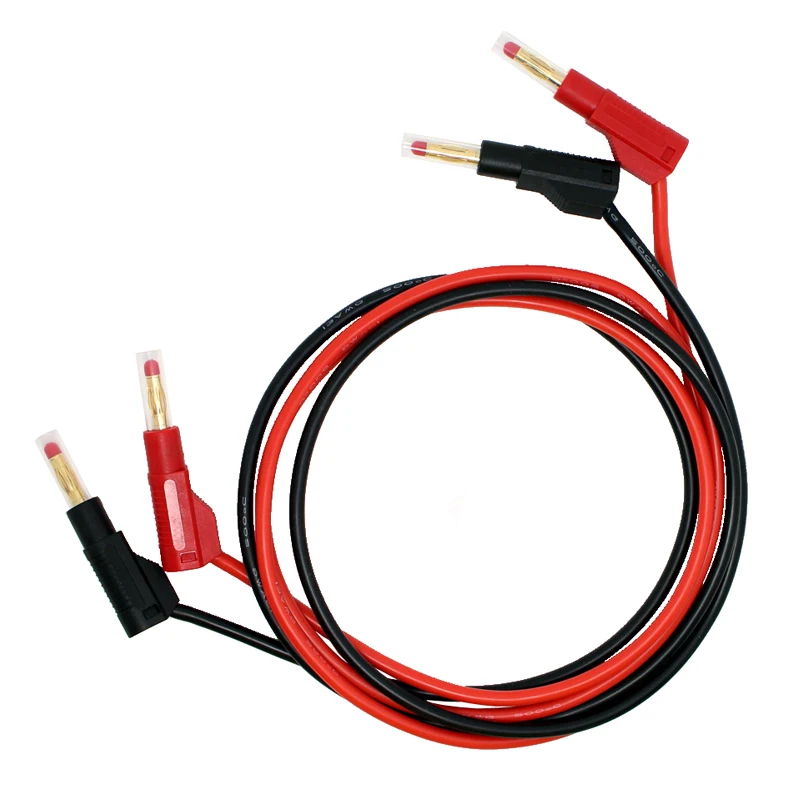 TL470G  5pcs L=3M  High Flexible silicone Test Leads with 32A 600V Retractable Stackable 4mm Banana Plug Soldering Type