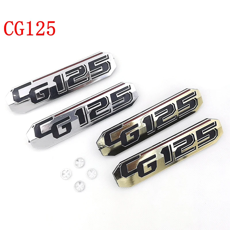 Motorcycle Emblem Set For CG125 Side Cover Of Honda Lifan Dayang Jialing Haojin Wuyang Silver/Gold Color Left/Right Side Marks