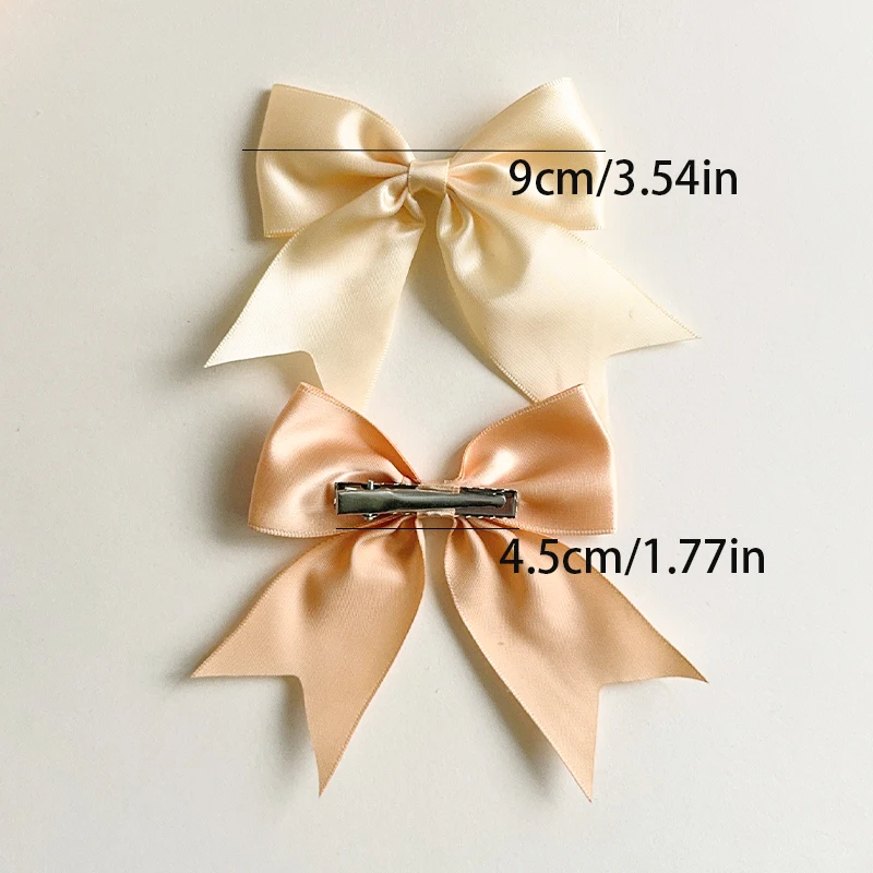 5 قطع من فيونكات شعر متدرجة الألوان مع مشبك شعر عصري وبسيط، إكسسوارات شعر للأطفال ذات نوعية جيدة #4