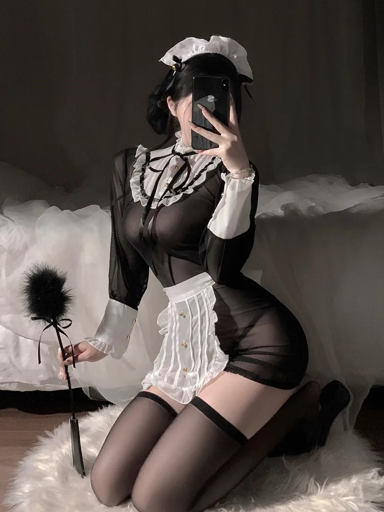 

Maid Sexy Cosplay Lingerie Women's Costume Kawaii Apron Lolita Dress Hot Maid Fun Cosplay Halloween Uniform Temptation Costume