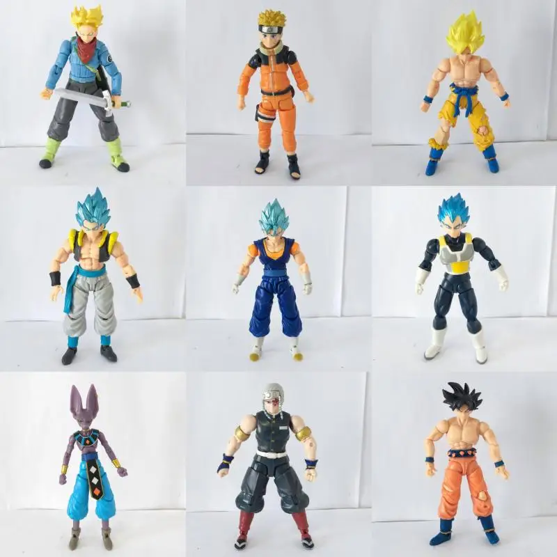 

Bandai Dragon Ball Son Goku Vegeta Iv Piccolo Trunks Genuine Bulk Goods Have Flaws Model Doll Action Figure Birthday Gift