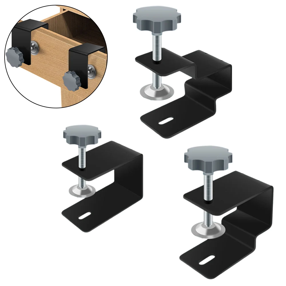 2pcs Drawer Panel Clips Woodworking Clamp Cabinet Drawer Installation Fixed Clamp With Adjustment  Furniture Accessories