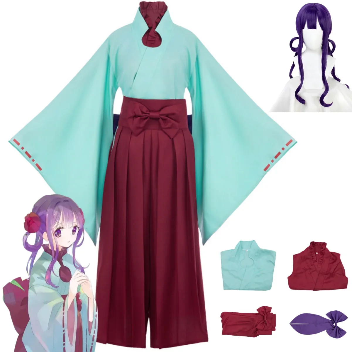 disfraz-de-cosplay-de-akane-aoi-de-la-serie-de-anime-«toilet-bound-hanako-kun»-con-top-de-estilo-japones-kimono-haori-y-peluca-traje-para-halloween-o-carnaval-ideal-para-mujeres