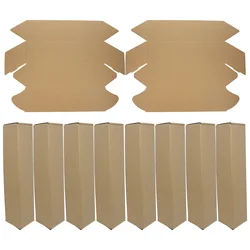 10 Pcs Shipping Box Carton Travel Cardboard Mailing Tube Kraft Paper Mailing Bulk Poster