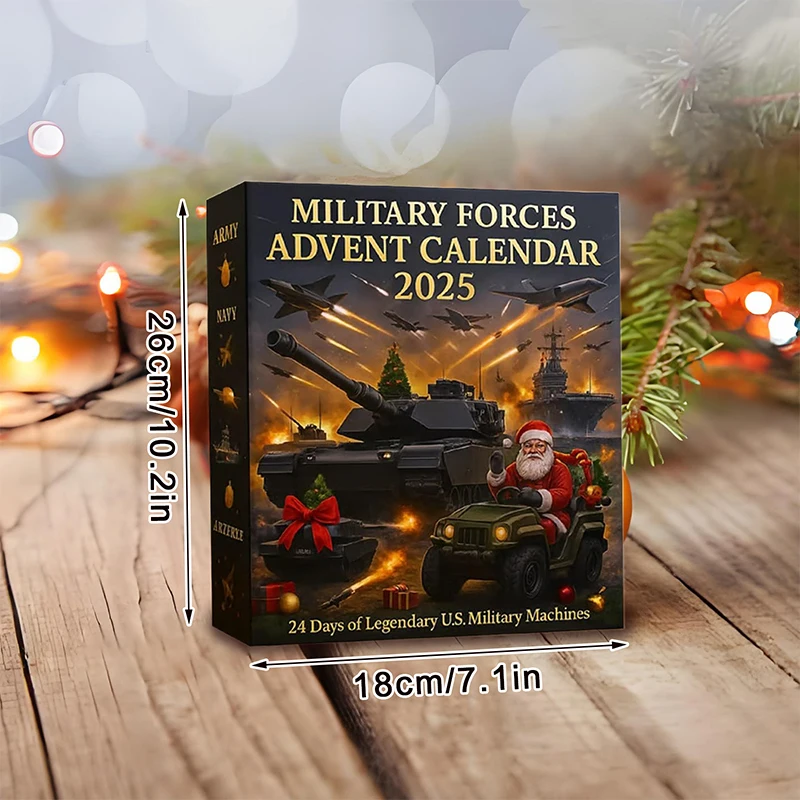 Iconic US Armed Forces Machines Advent Calendar 2025: 24 Days of 2D Ornaments