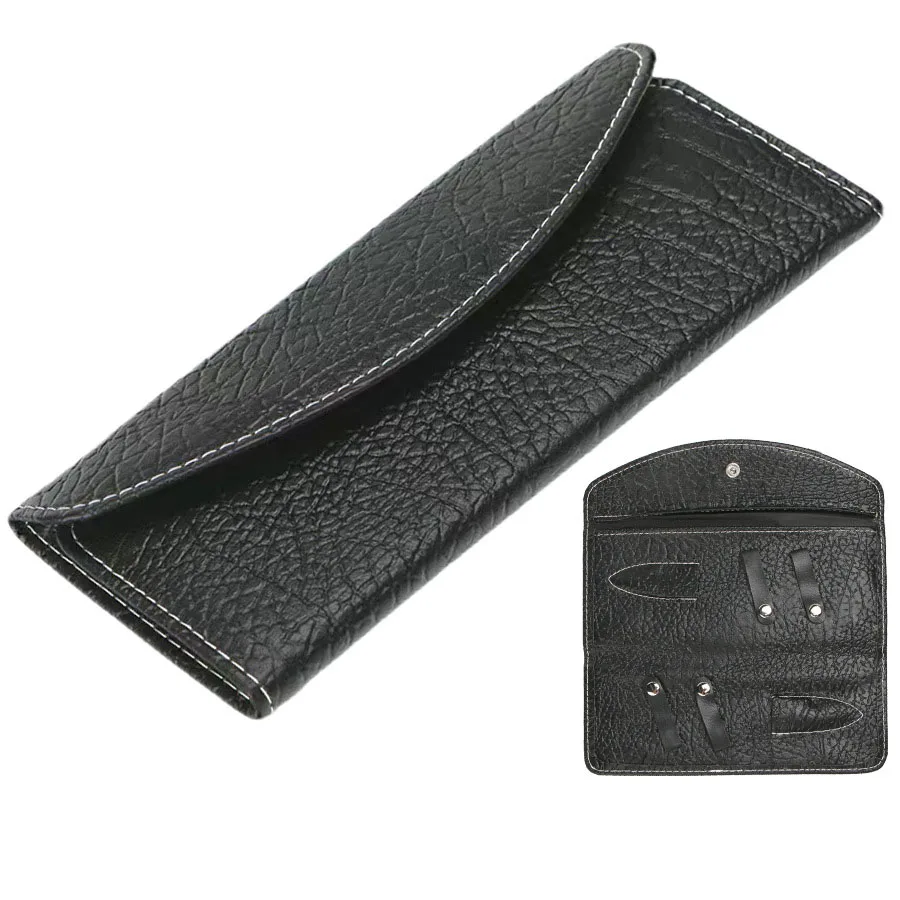 FoldedHair Scissors Cover Case PU Leather Professional Hairdressing Shears Holder Bag Barber Salon Holster Pouch Scissors Case