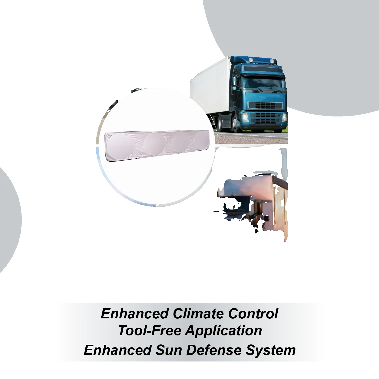 

Солнцезащитный экран на лобовое стекло грузовика, защита от ультрафиолета для водителей, менеджеров автопарков, для ежедневных поездок по городу