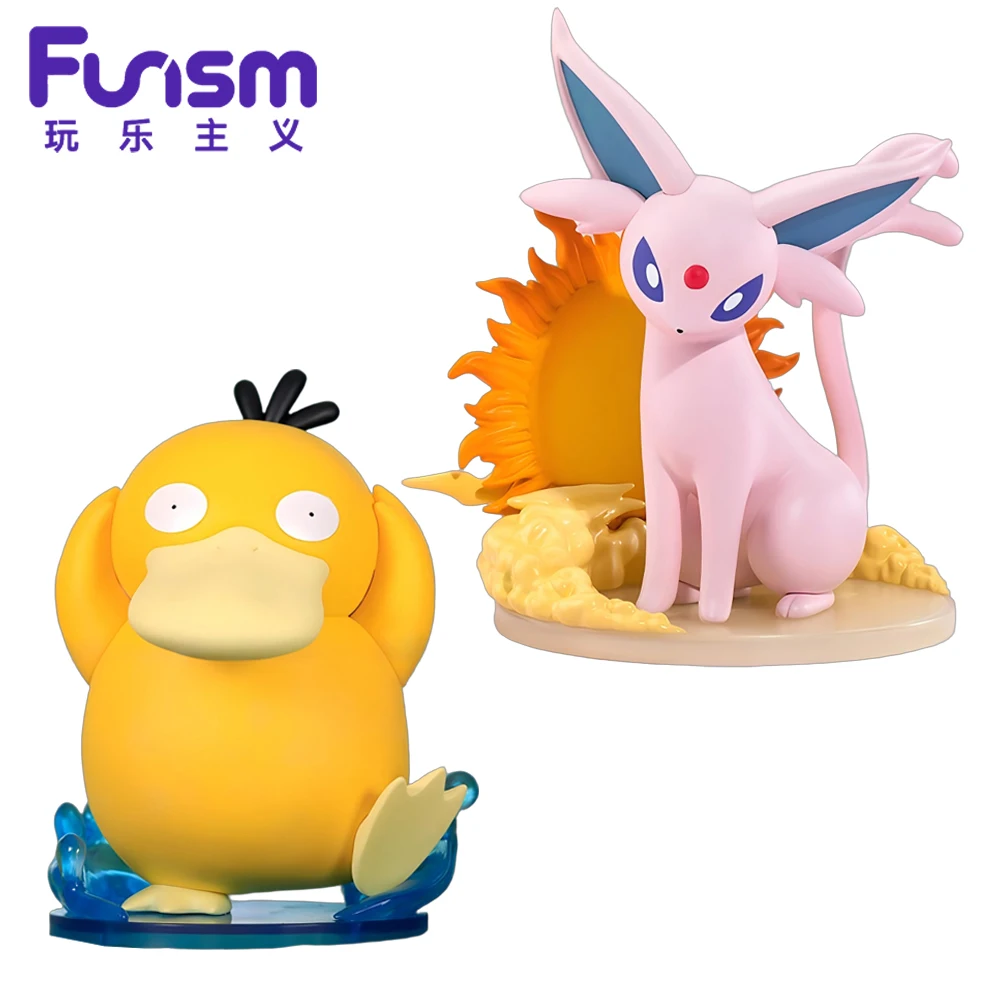 

FUNISM Pokemon Action Figure Anime Series Psyduck Espeon Characters Large Sizes Cute Design Decorative Value Holiday Presents
