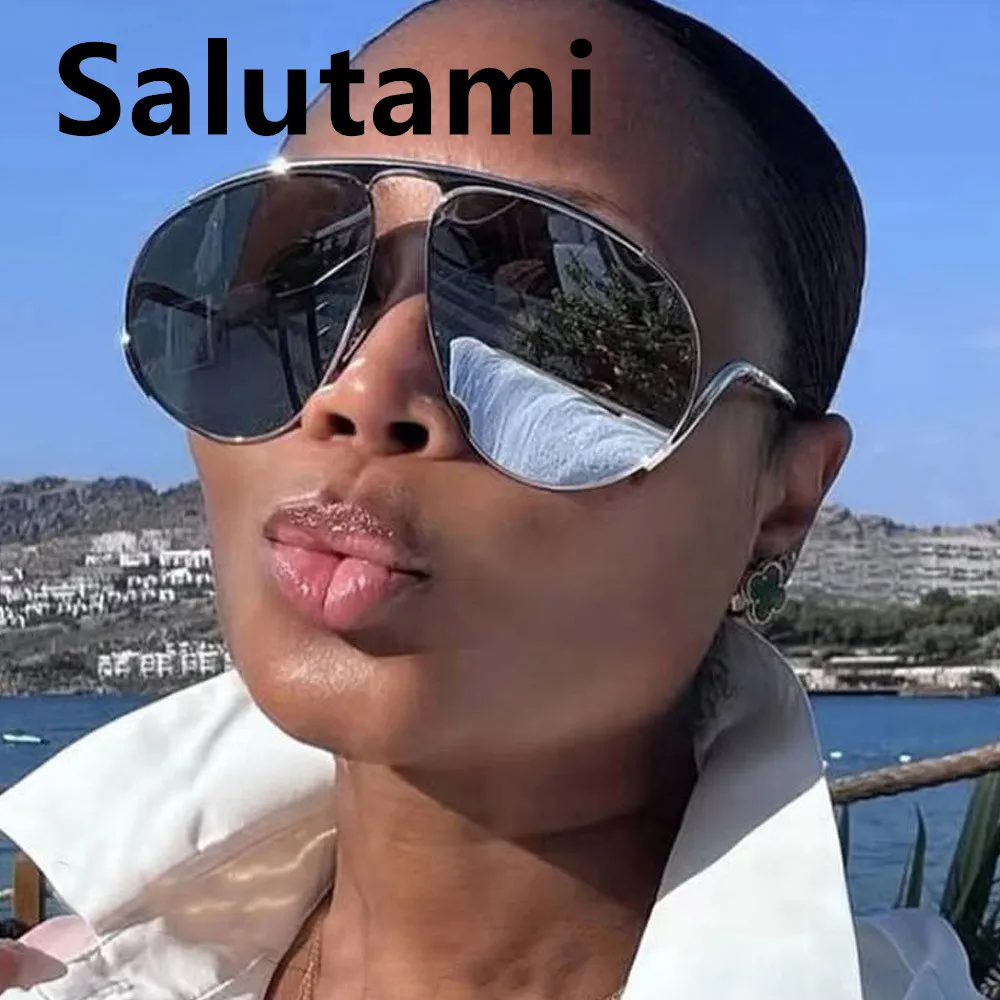Vintage Oval Bend Leg Cat Eye Sonnenbrille für Frauen Neue Mode Marke Gradienten Oval Fahren Sonnenbrille Männer Hip Hop Shades Uv400