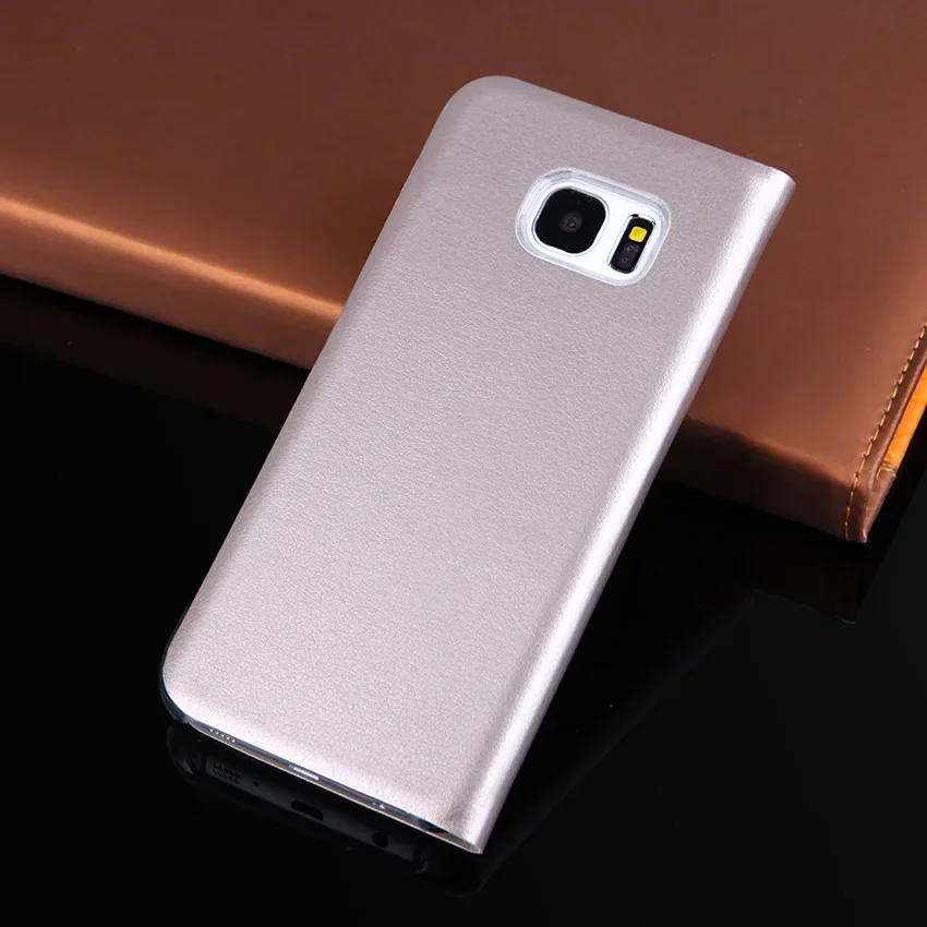 Slide Window View Case For Samsung Galaxy S7 Edge S8 Plus S8+ Flip Cover Cell Phone Carrying Bag Funda Coque Holster Shell