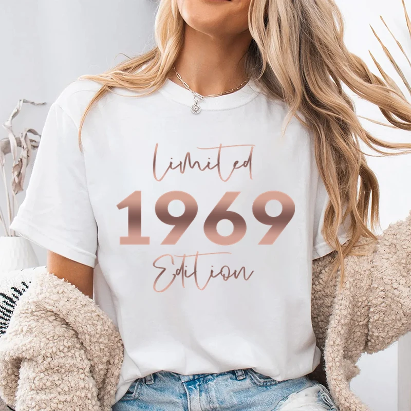 1960 Limited Edition T-Shirts Birthday Gift for Women Born in 1960 To 1969 Tee Vintage TShirts 60th Birthday Tee Ladies T-Shirt