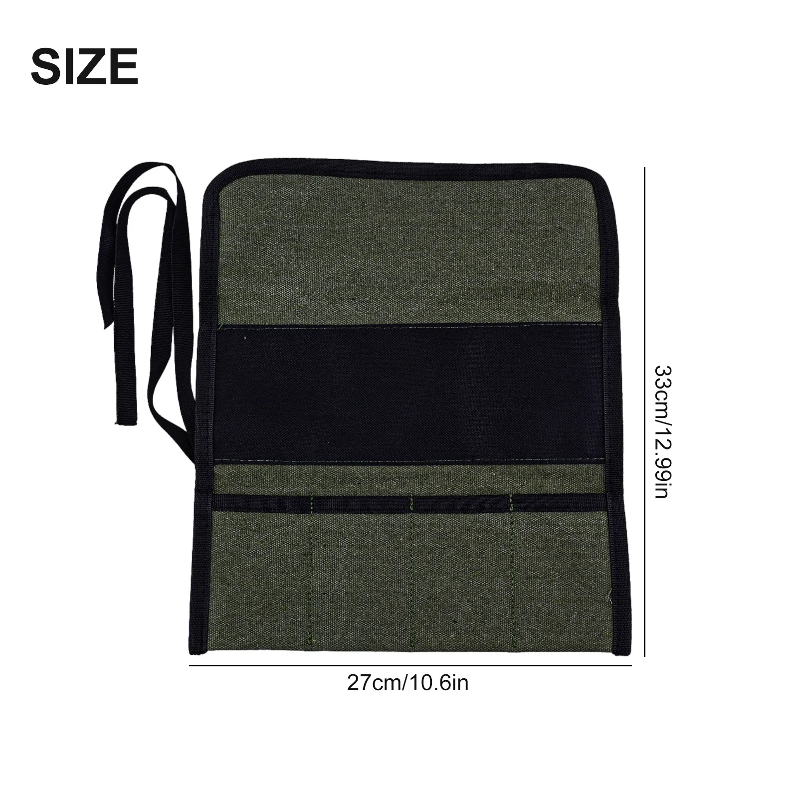 Canvas Tool Organizer Tool Roll Up Pouch Home Workshop High-quality Canvas Multiple Pockets Design Buckle Closure