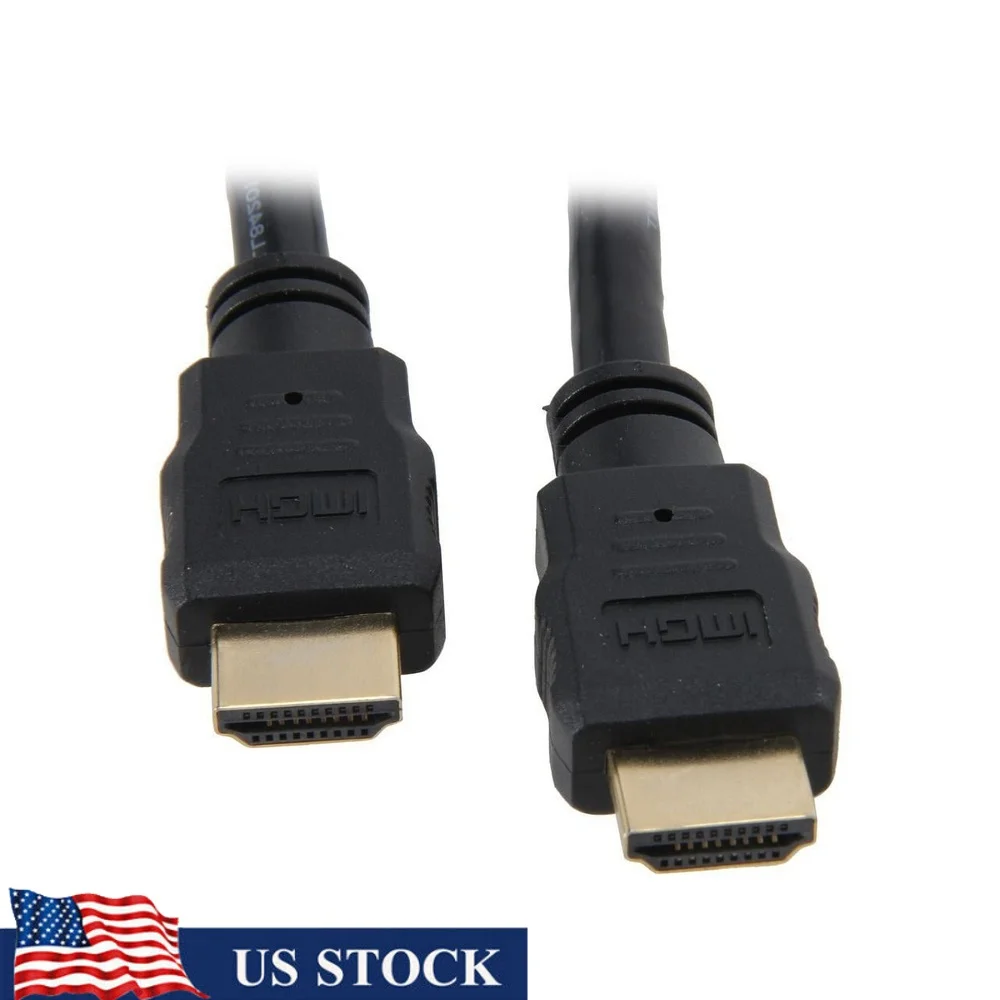 

Высокоскоростной 15-футовый HDMI-кабель Ultra HD 4K x 2K Соединение HDMI-HDMI Монитор для ноутбука HDTV и цифровой медиаплеер
