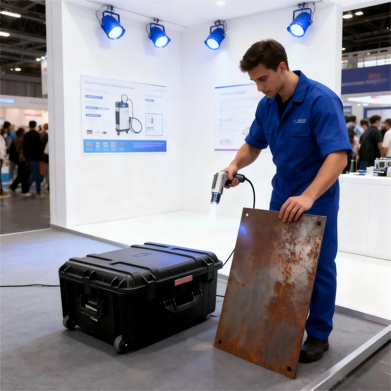 2025 Suitcase Laser Metal Cleaning Machine Wireless Controlled Car Body Paint Engine Rust Lazer Cleaner 500w 1200w 1500w