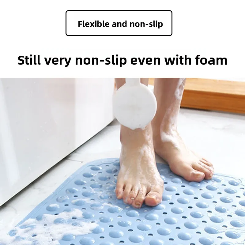 

Diamond ape Batoom Anti-Slip Mat TPE Suction Foot Pad ower Room Special Flu Floor Pad Home Batoom Decor Mat