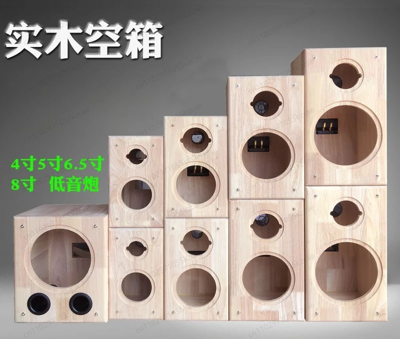 Solid Wood Log Speaker Enclosure: Empty Box for 2-Way & Subwoofer Car Audio Horn Modification