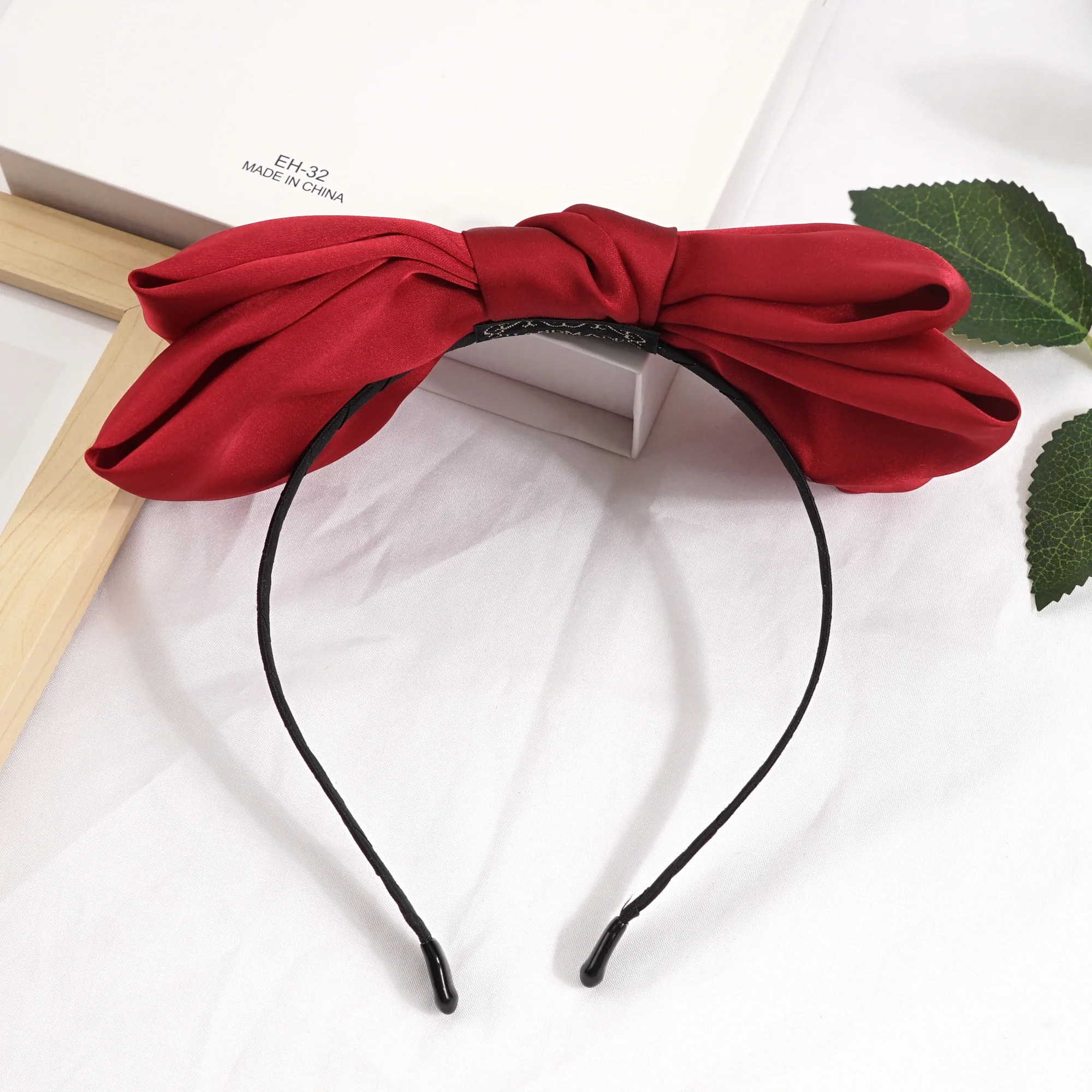 8Inch Big Bow Hair Bands Women Elegant Velvet Headbands Headwear Girls Satin Solid Color Bowknot Hairband hair Accessories