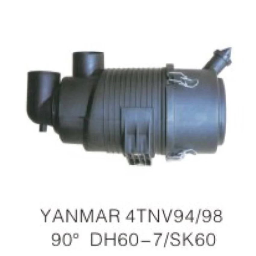 Air Filter Ass'y for Yanmar 4TNV94/98 DH60-7 SK60 Elbow 90 degree Excavator Parts Air Filter Enclosure