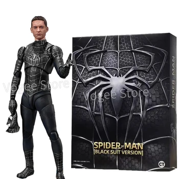 Ct Spider-Man costume noir Version S.H.Figuarts Andrew Garfield l'incroyable spiderman Shf anime figurines d'action modèle cadeaux jouets