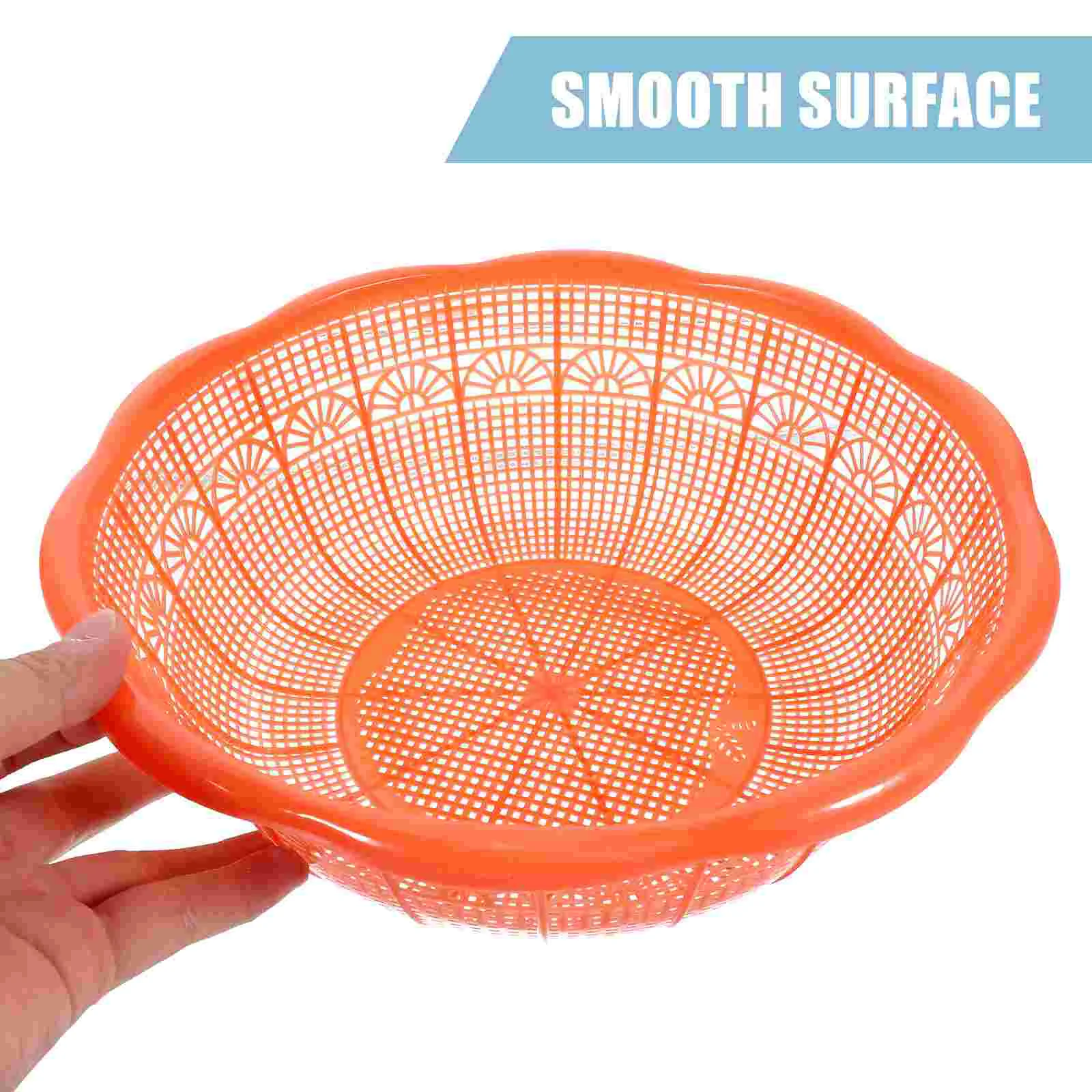 4 Pcs Collapsible Laundry Baskets Fruit and Vegetable Washing Rice Pot Sieve Basin Filter