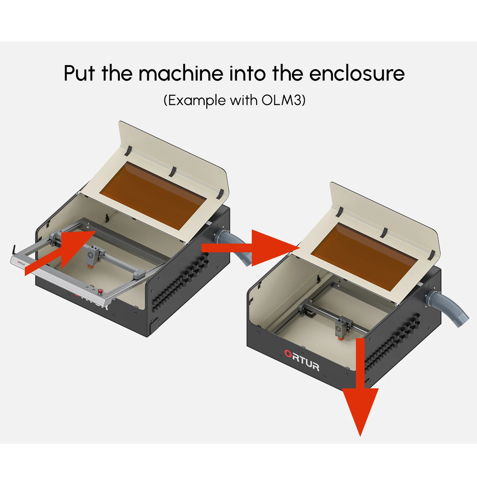 Ortur – boîte ignifuge pour Machine à graver OE2.0, pour AL1, AL2, OLM2-S2, OLM2Pro-S1, OLM2Pro-S2, OLM3